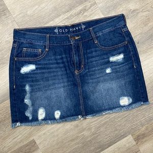 Old navy denim mini skirt